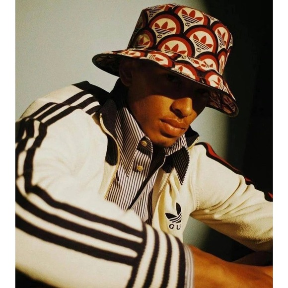 NWT Gucci x Adidas Bucket Hat Red/Blue Size M main image 12